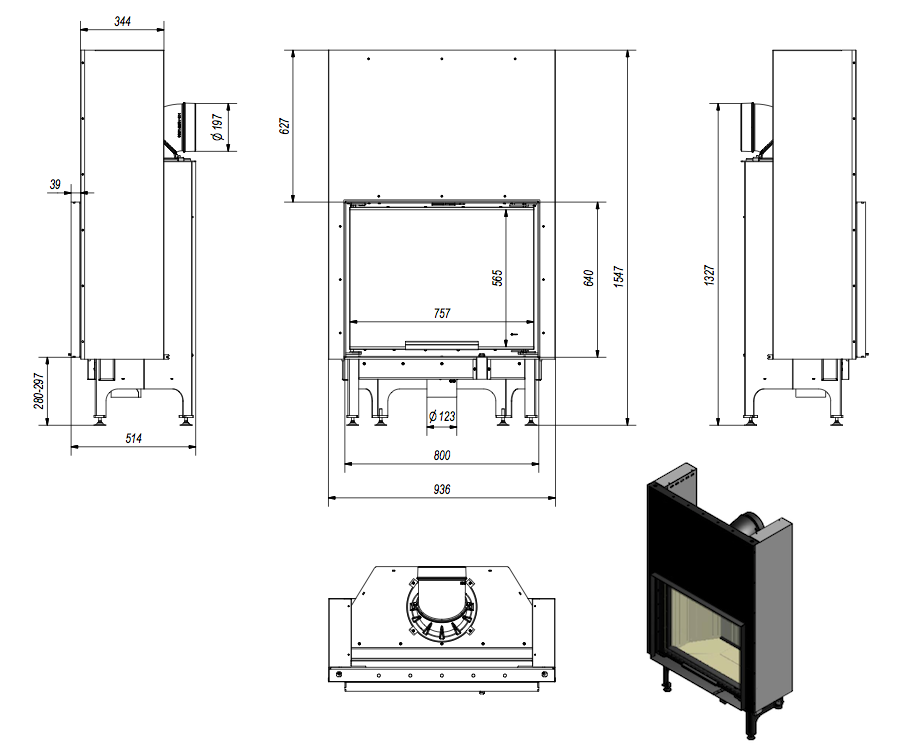 Rysunek techniczny NADIA 13 gilotyna rysunek techniczny